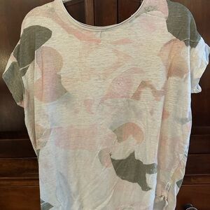 Scotch & Soda Multicolor Abstract Tee linen